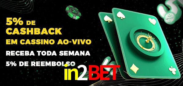 Promoções do cassino ao Vivo in2bet